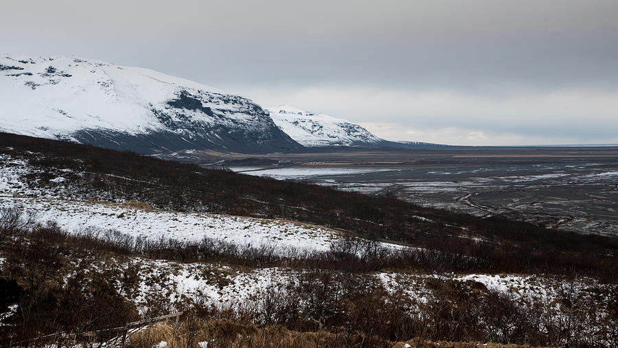 Winter icelandic landscape skaftafell national park, Iceland Photograph by Michalakis Ppalis