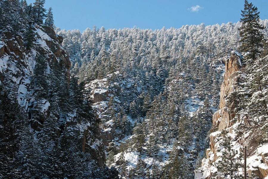 Winter in Boulder Canyon Photograph by Cascade Colors