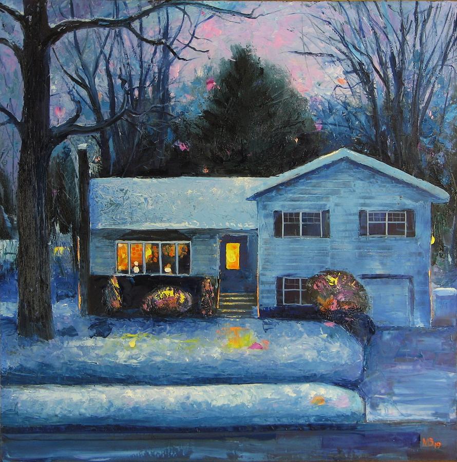 Winter in  Connecticut Painting by Mikhail Zarovny