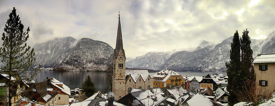 Winter in Hallstatt Photograph by Robert Grac