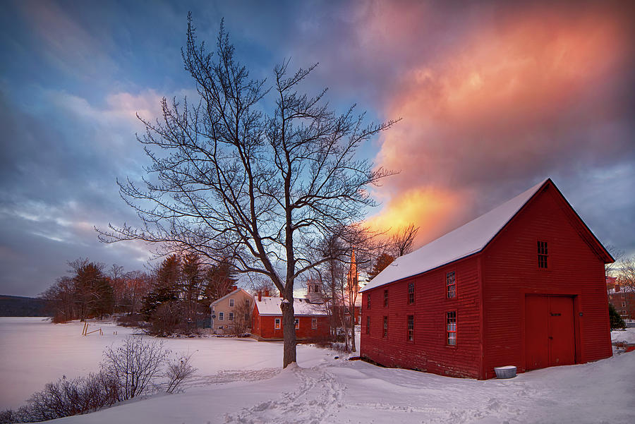 Winter in Harrisville, NH Photograph by Joann Vitali