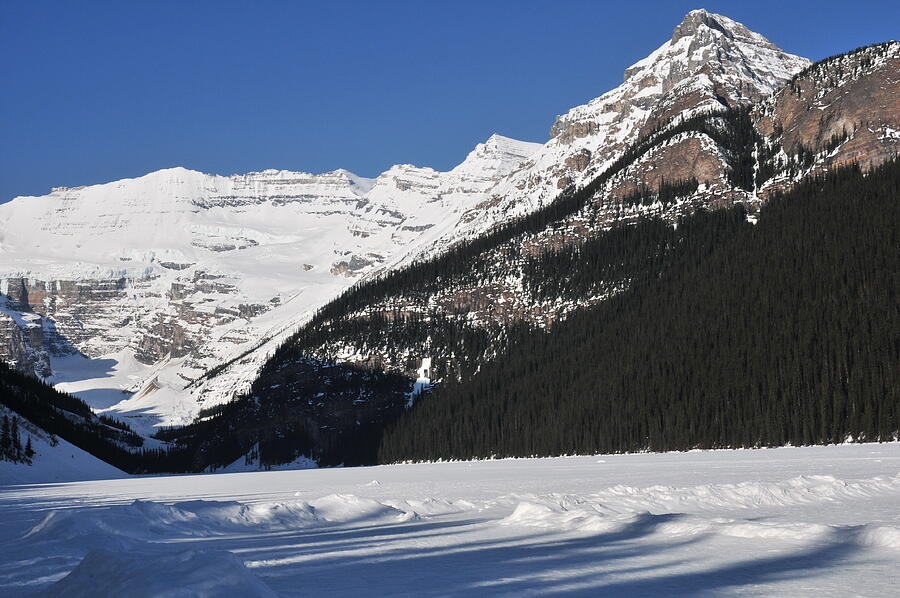 Winter in Lake Louise Canada Photograph by Brigitta Diaz - Fine Art America