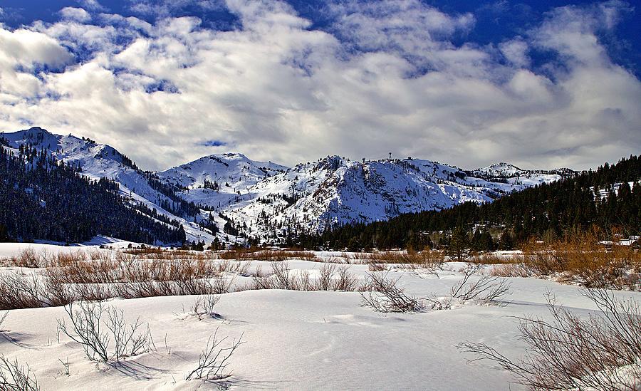 Winter in Olympic Valley, California Photograph by Steven Caldwell