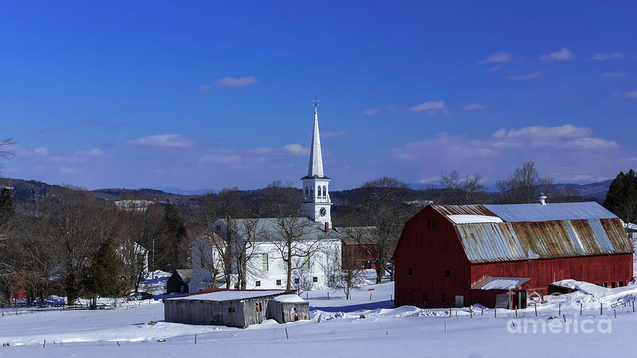 Winter in Peacham Photograph by Scenic Vermont Photography