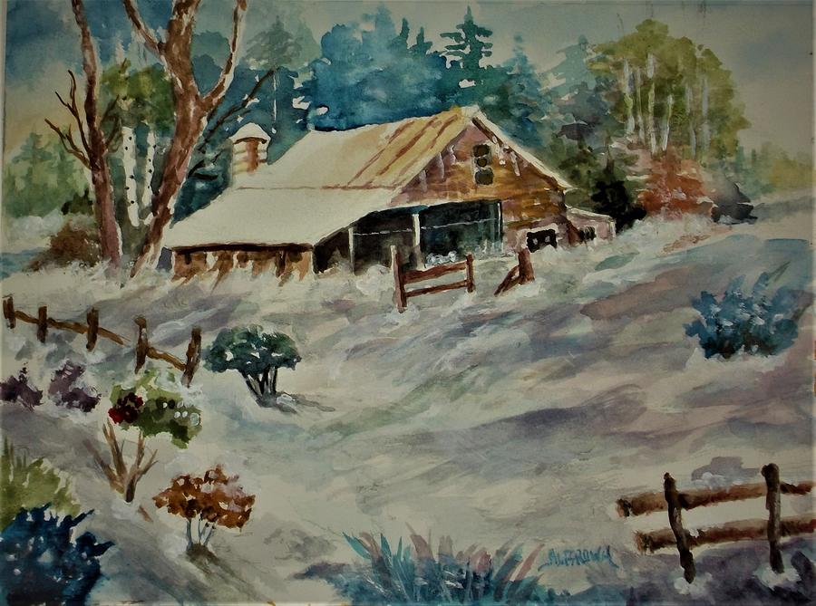 Winter in the Country 2  Painting by Al Brown