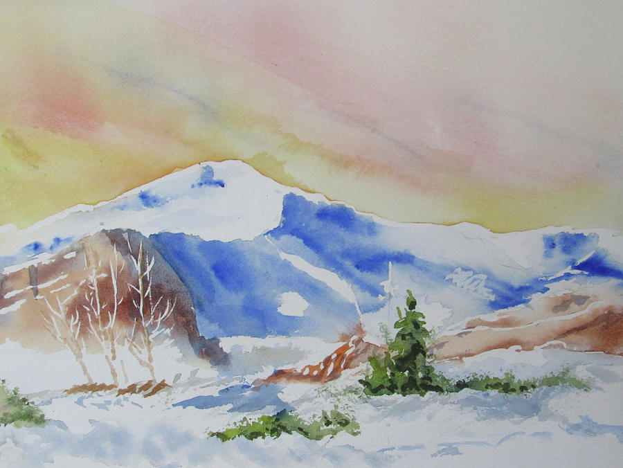 Winter in the Garden of the Gods Painting by Martha Lancaster