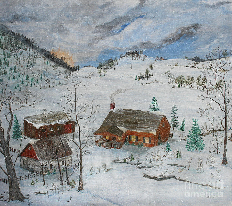 Winter in the Valley Painting by Dan ONeill