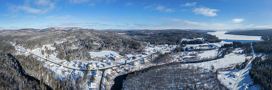 Winter in the Village of Pittsburg, New Hampshire Photograph by John Rowe