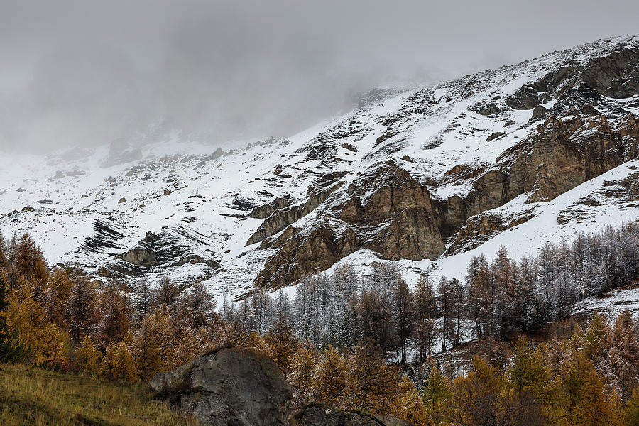 Winter is coming - 5 - French Alps Photograph by Paul MAURICE