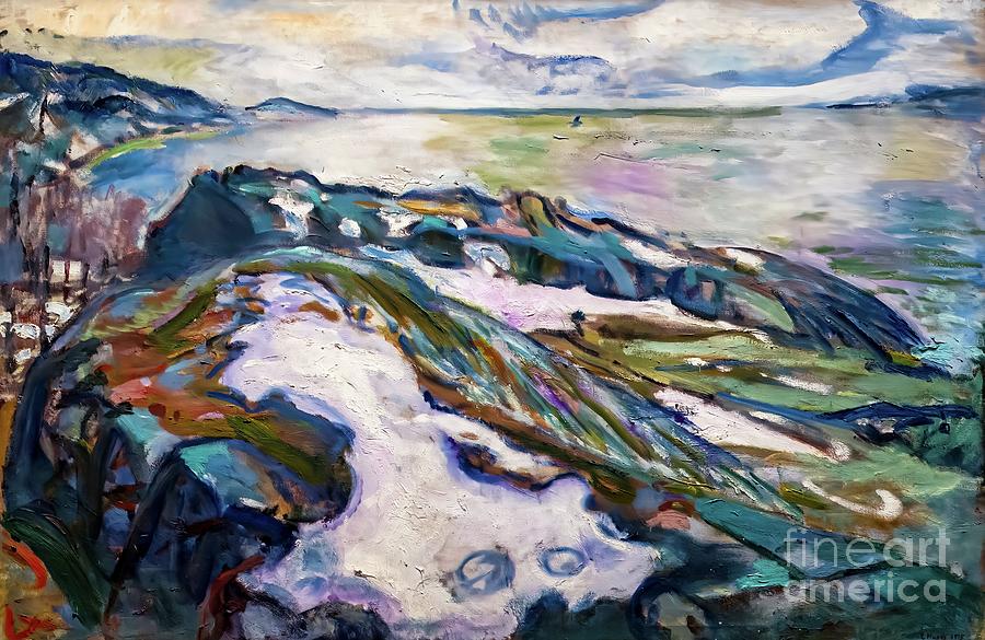 Winter Landscape by Edvard Munch 1915 Painting by Edvard Munch