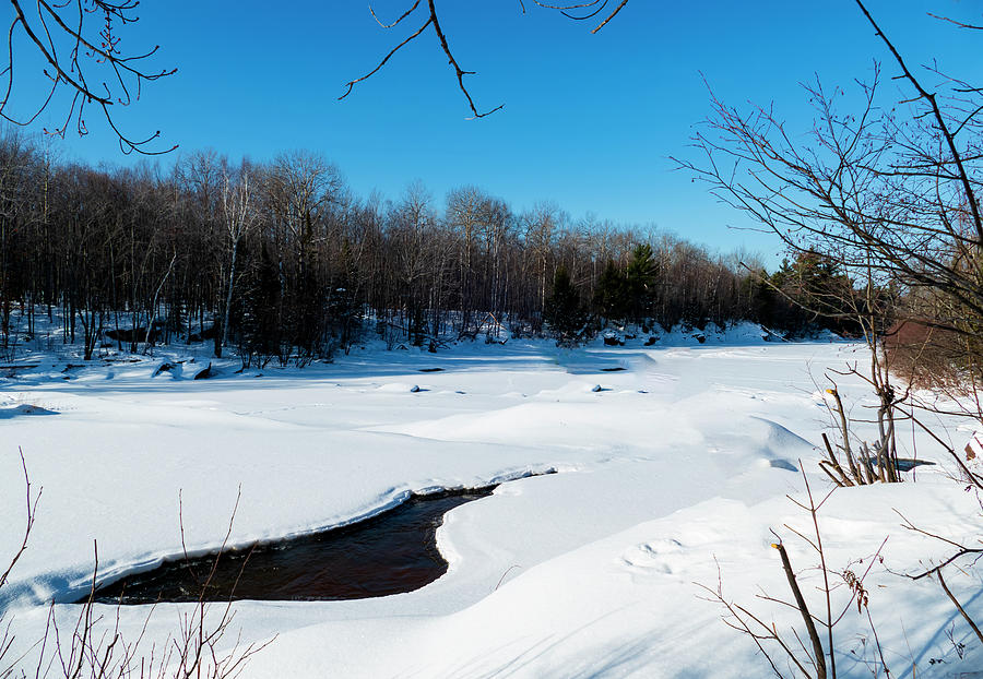 Winter Landscape River Photograph by Sandra Js