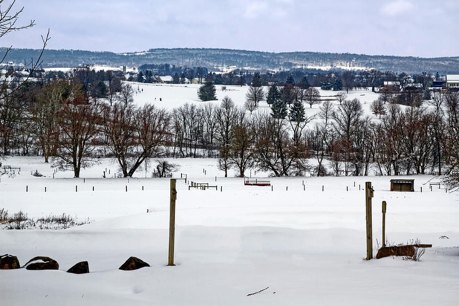 Winter Landscape Photograph by Sally Weigand