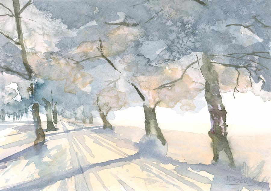 Winter Painting - Winter Light by Hiroko Stumpf