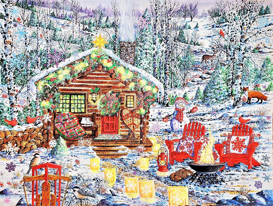 Christmas Season of Joy Painting by Diane Phalen