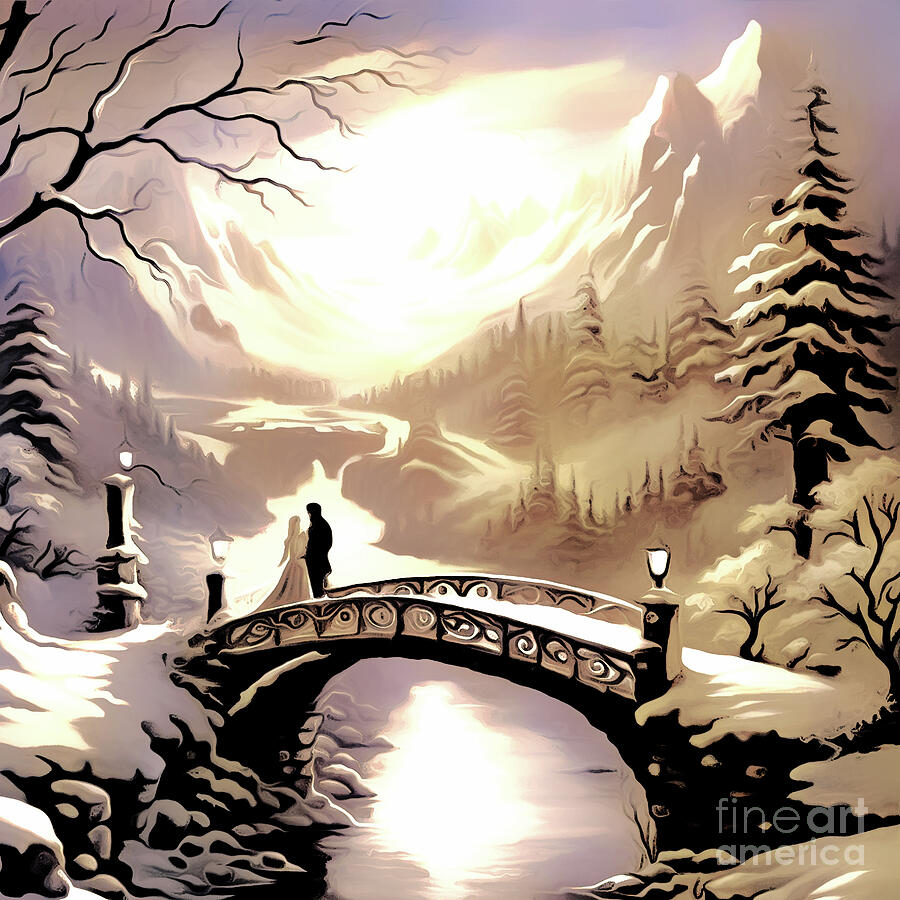 Winter Love Digital Art by Eddie Eastwood