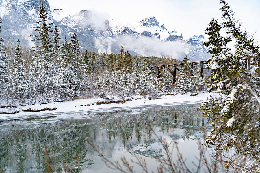 Winter Magic Canmore Photograph by Marie Conboy