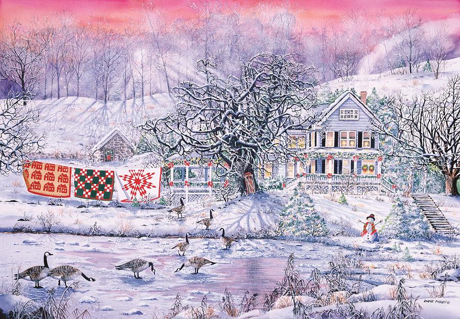 Winter Magic Painting by Diane Phalen
