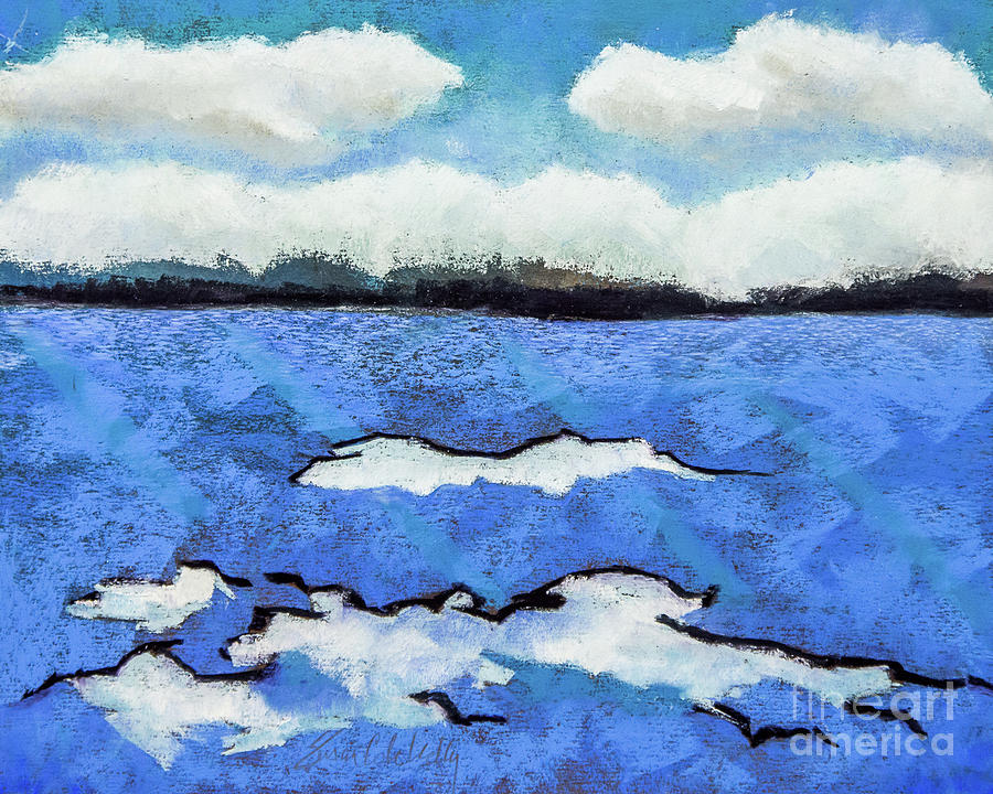 Winter Marsh Painting by Susan Cole Kelly Impressions