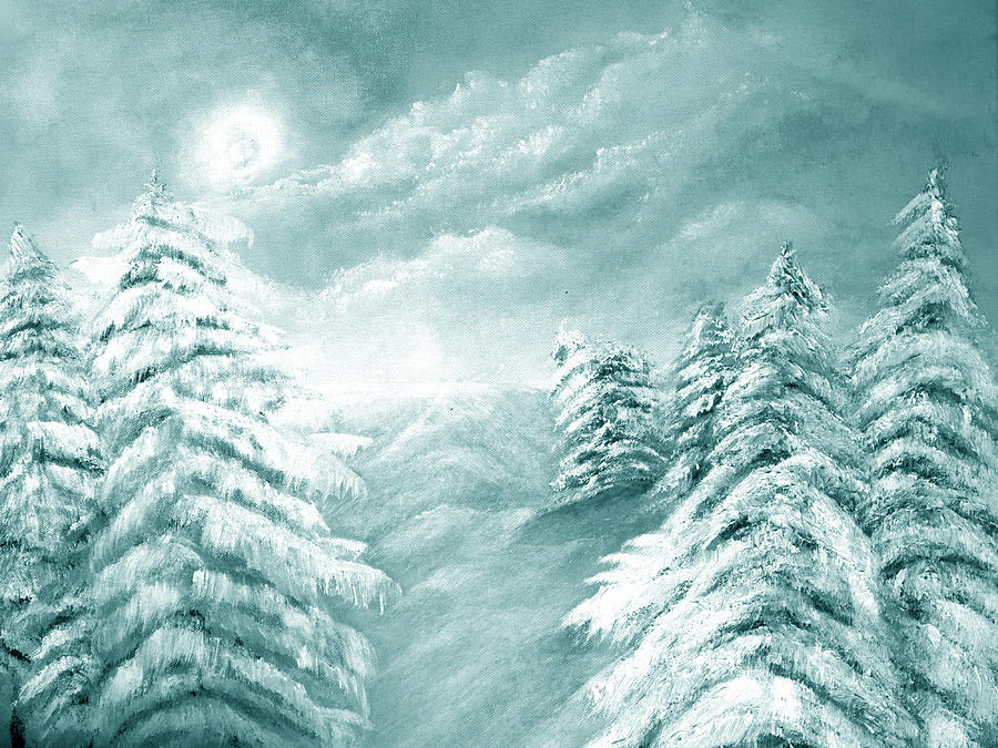Winter  Painting by Medea Ioseliani