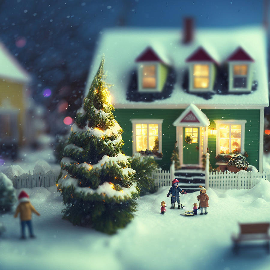 Winter Miniature 1 Digital Art by Jay Schankman