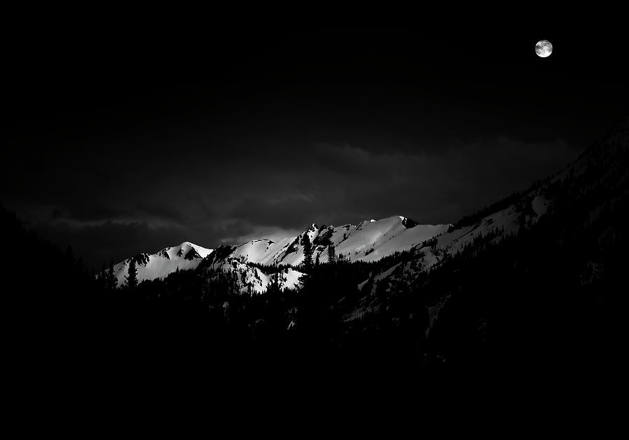 Winter Moon Photograph by Grant Sorenson