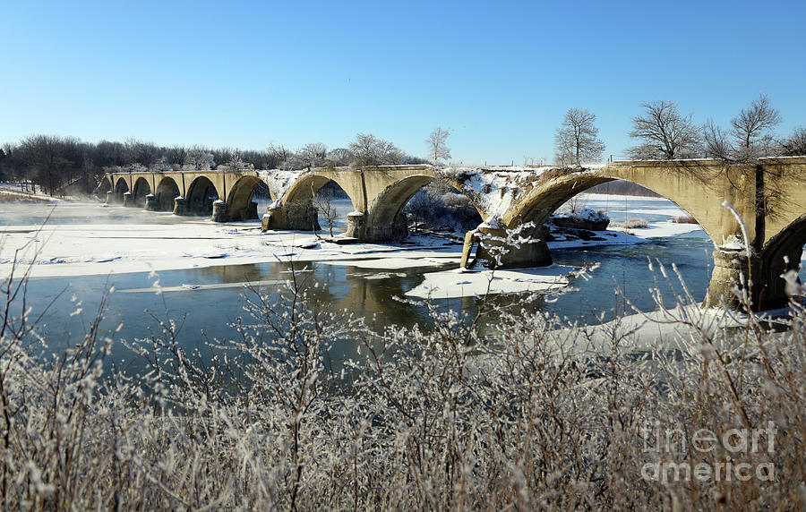 Winter Morning at Interurban Bridge 3579 Photograph by Jack Schultz