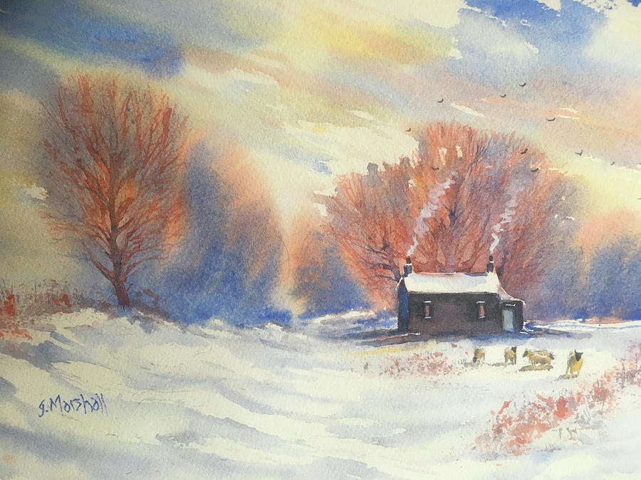 Winter Morning Painting by Glenn Marshall