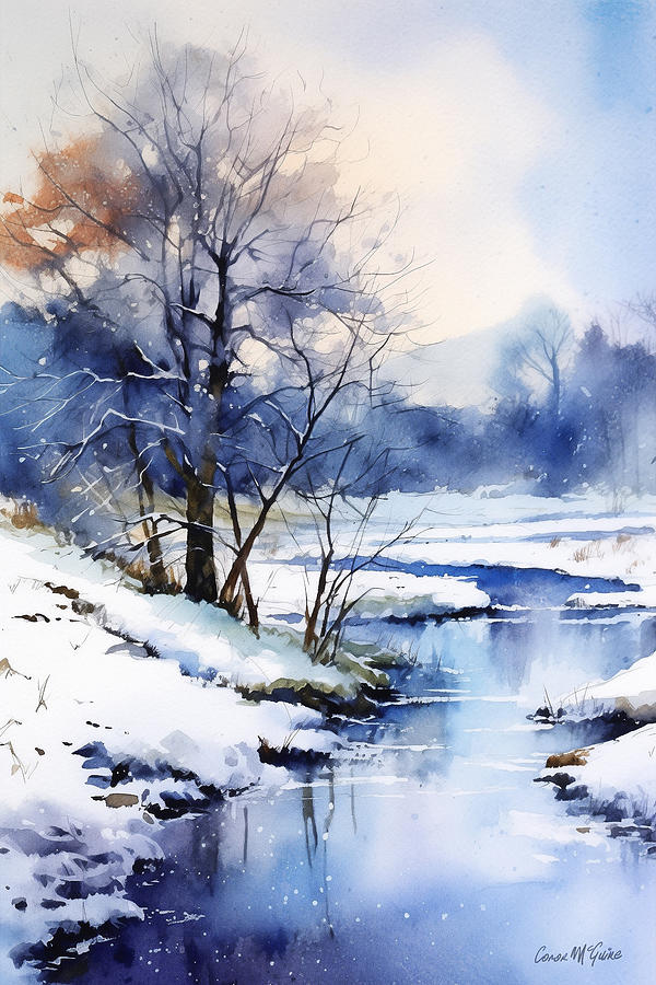 Winter Morning in County Mayo Painting by Conor McGuire - Fine Art America