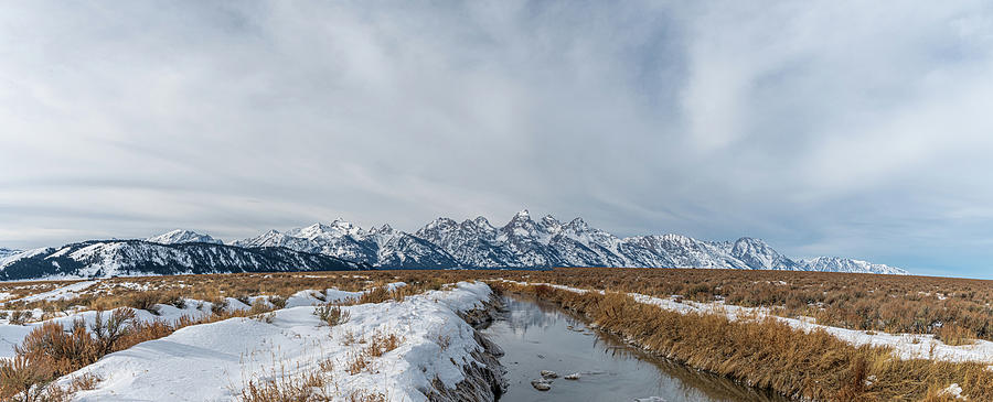 Winter Morning in Grand Teton National Park II Photograph by Douglas Wielfaert