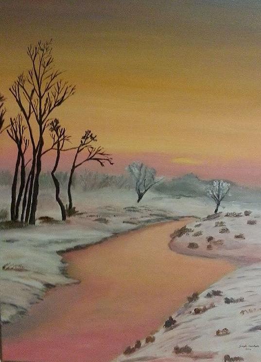 Winter Morning Painting by Joseph Eisenhart