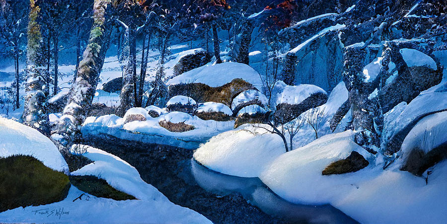 Winter Morning Light D Digital Art by Frank Wilson