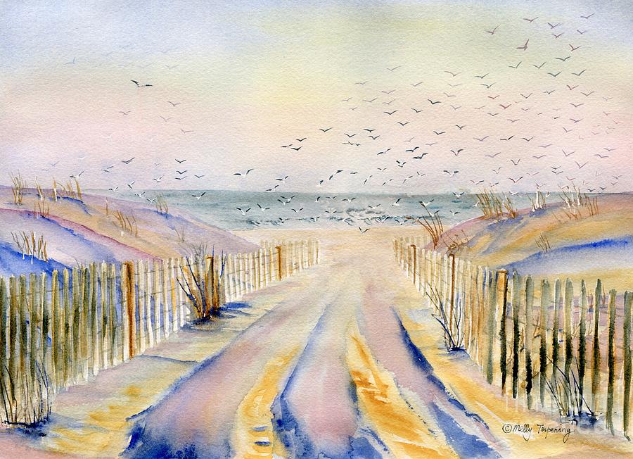 Winter Morning Painting by Melly Terpening