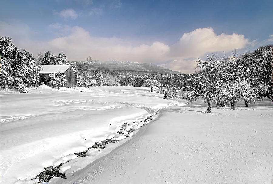Winter Morning on Mount Monadnock Photograph by Gordon Ripley