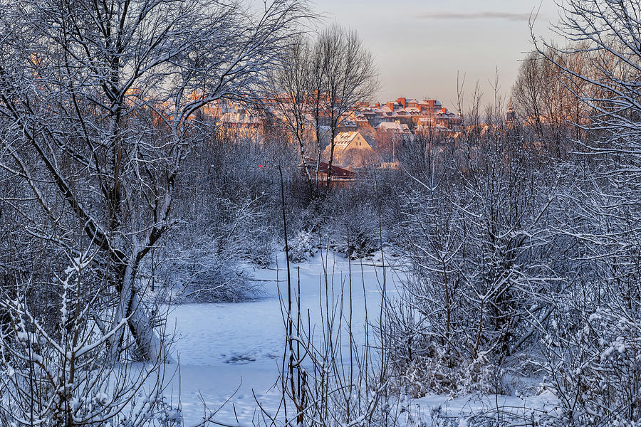 Winter Morning Riverside In Warsaw Photograph by Artur Bogacki