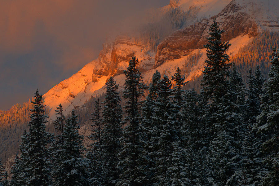 Winter Mountain Light At Sunrise Photograph by Stephen Vecchiotti