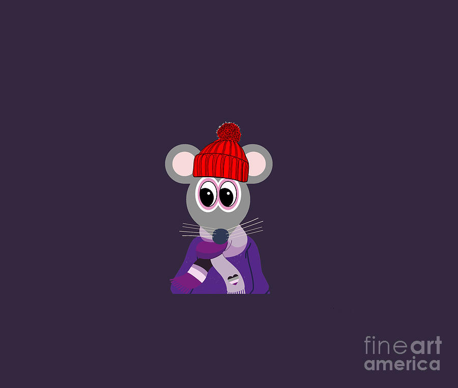 Winter Mouse Painting
