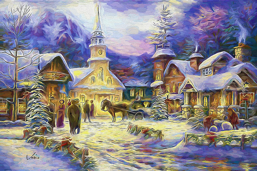 Winter   Painting by Nenad Vasic