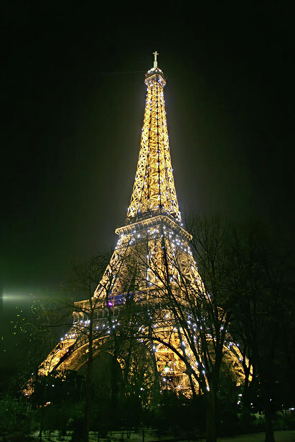Winter Night in Paris 2 Digital Art by Edward Galagan
