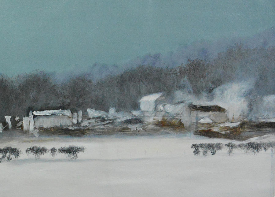 Winter, North Wales Painting by Harry Robertson