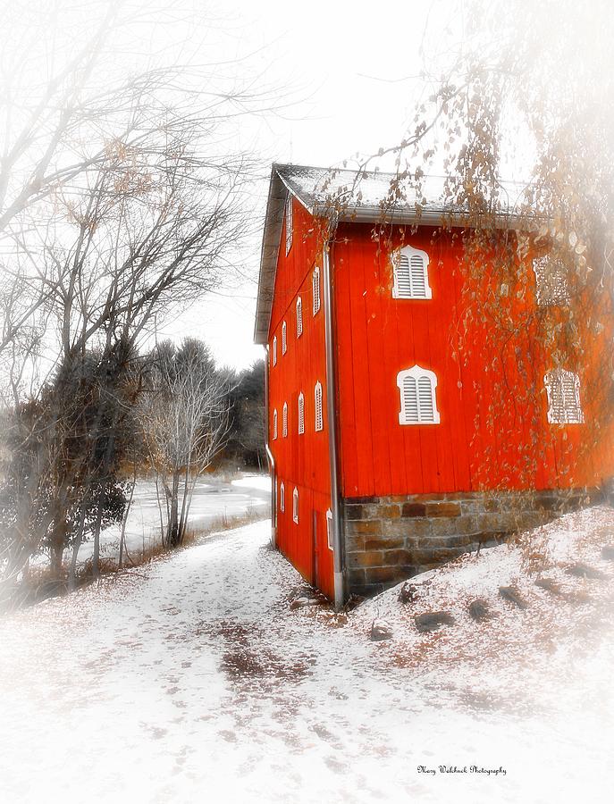 Winter Ohio Barn Photograph by Mary Walchuck