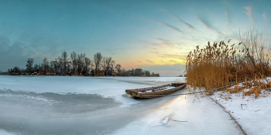 Winter on Drava river Photograph by Davorin Mance
