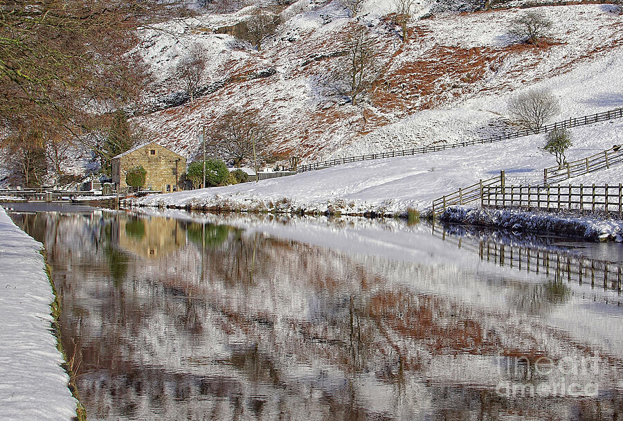 Winter on Rochdale Canal. Photograph by David Birchall