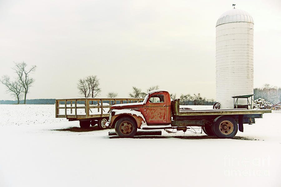 Winter on the Farm Photograph by Debra Fedchin
