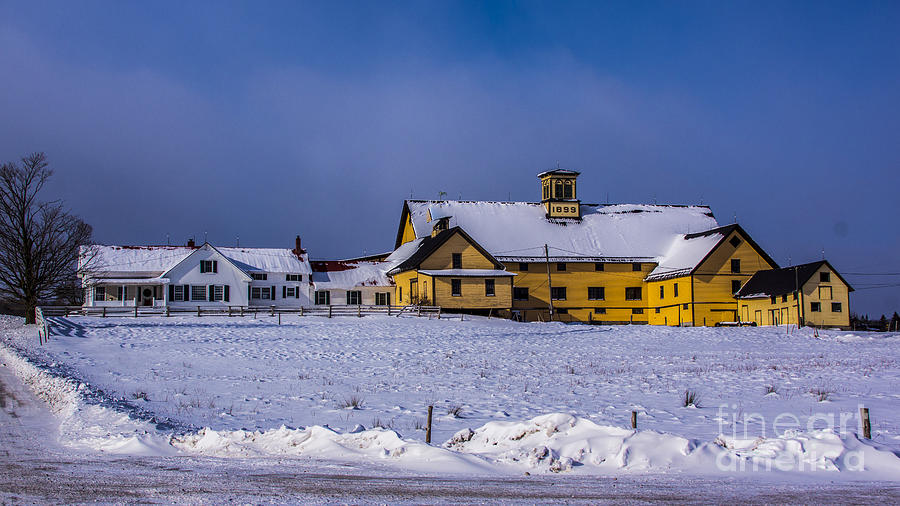 Winter on the farm Photograph by New England Photography