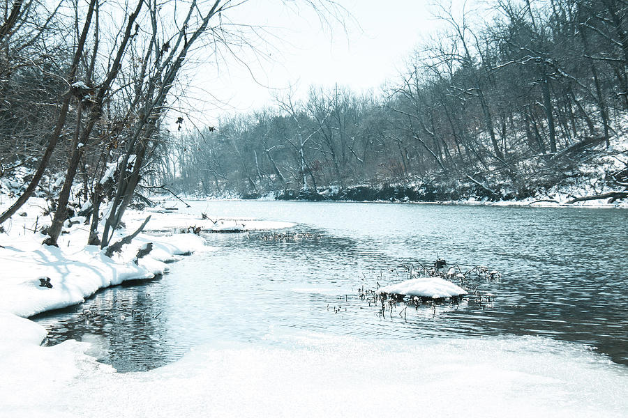 Winter on the James River Photograph by Allin Sorenson
