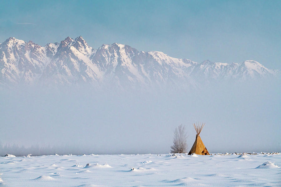 Winter on the Plains Grand Teton National Park Photograph by Douglas Wielfaert