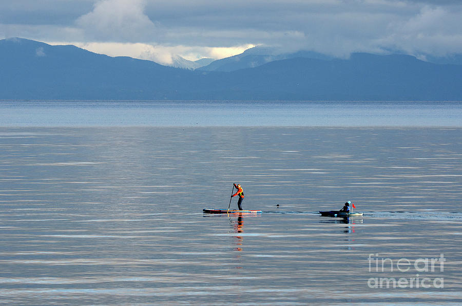 Winter Paddlers Photograph by Bob Christopher