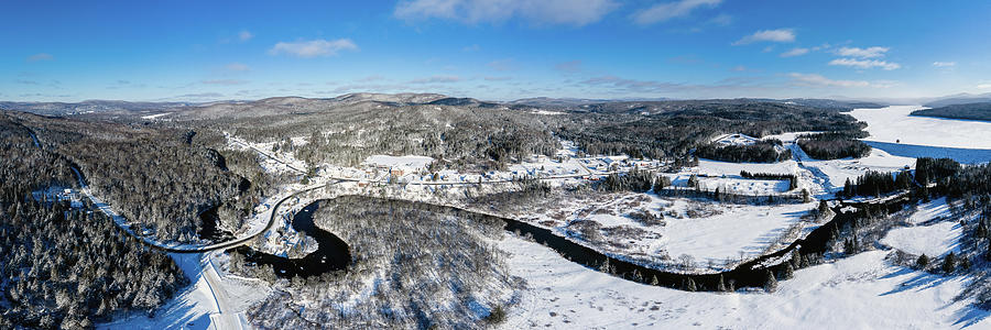 Winter Panoram of Pittsburg, New Hampshire Photograph by John Rowe
