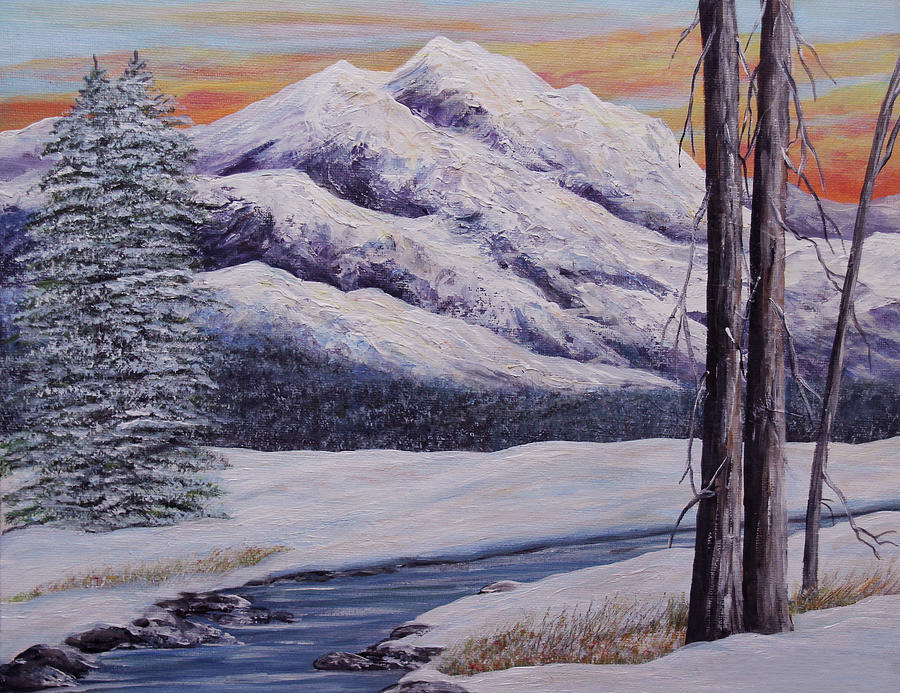 Winter Paradise Painting by Linda Goodman