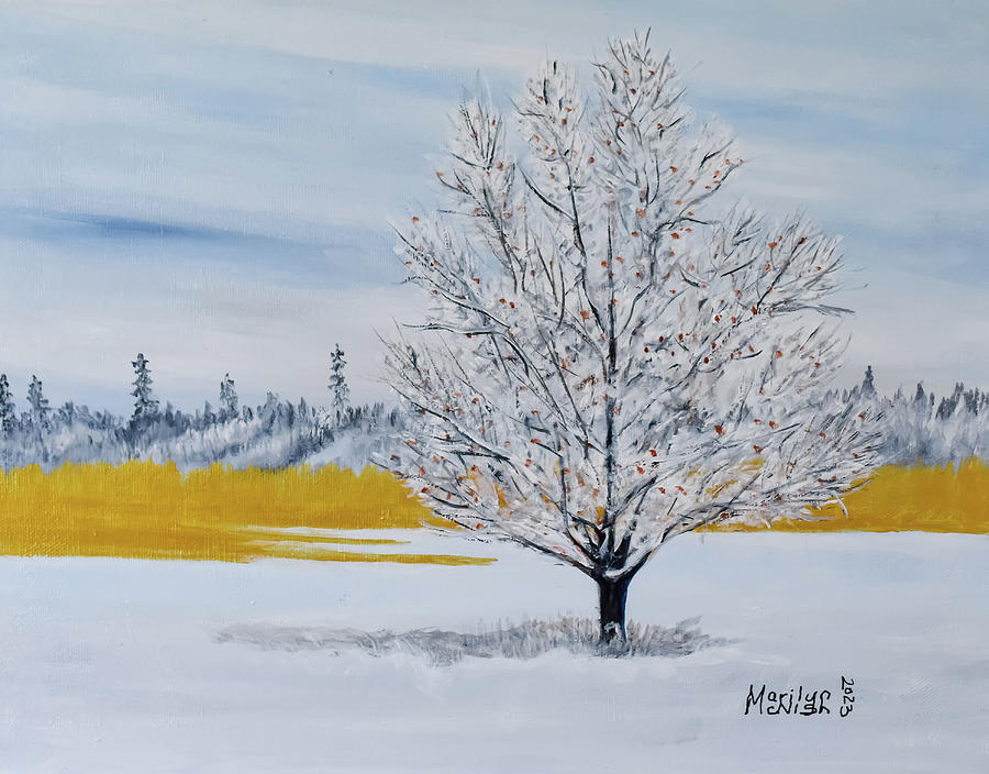 Winter Peace 2 Painting by Marilyn McNish